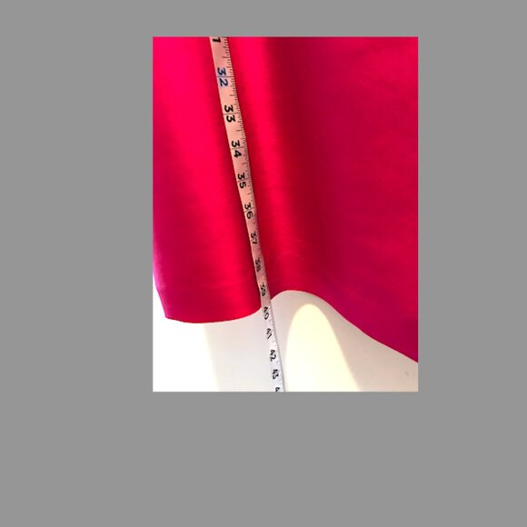 Talbots dress -  Fuschia silk  sleeveless dress + matching cardigan, size 14 - Picture 6 of 9